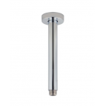 Lucid Brushed Nickel Round Ceiling Shower Arm 200